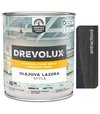 Drevolux Style dekoračná a ochranná lazúra na drevo s voskom, antracitový 0,75l
