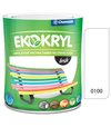 Ekokryl Lesk V2062 0100 biela - vrchná akrylátová farba na drevo a kov 0,6l