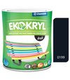 Ekokryl Lesk V2062 0199 čierna - vrchná akrylátová farba na drevo a kov 0,6l