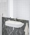 EL 014.11WV Umývadlová stojacia batéria BeCool 220 mm bez odtokovej armatúry, White Velvet