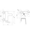 EL 022.20GB Vaňová nástenná batéria bez sprchového setu, Graphite Brushed