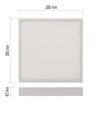 Emos LED prisadené svietidlo, štvorec, biele, 28,5W, CCT