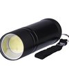 Emos LED Svietidlo kovové, 3W COB LED, na 3x AAA, čierne