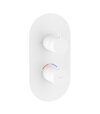 ES 063.10WV.O2.RB07C Termostatická podomietková batéria 2-cestná pre R-box, White Velvet