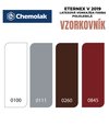 Eternex V2019 0845 tmavočervená - latexová vonkajšia farba 0,8kg