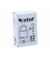 Extol Craft Zámok visiaci 32mm, 3 kľúče v bal., farba podľa dostupnosti