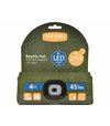 Extol Light Čiapka s čelovým svetlom 300mAh 4xLED 45lm USB zelená