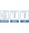Extol Premium Pištoľ sponkovacia, dĺžka spony 4-14mm, hrúbka spony 0,7mm ,8851100