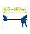 Extol Svorka rýchloupínacia 450mm