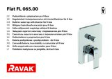 FL 090.21BL Sprchový podomietkový set, čierna