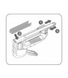Fortum Pištoľ sponkovacia 5-funkčná, spony 8-14x1,2mm, 6-14x0,75mm, U 10-14x1.2mm, I 15x1.2mm, nastaviteľný tlak HI/LOW, 4770704