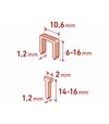 Fortum Sponkovacia pištoľ 6-16mm , šírka spony 10,6x1,2mm, klinec 14-16mm