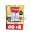 Fresh Basic Toaletný papier 2-vrstvový 40+8ks
