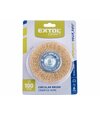 Kartáč okružný so stopkou vlnitý, pomosadzený drôt 0,3mm, 100mm, stopka pr.6mm