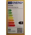 KODAK LED Žiarovka Globe100 15W E27 Warm