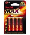 Kodak MAX Batérie AA LR06 4ks