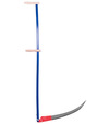 Kosa EURO 60cm kovaná + kovové kosisko na trávu, dĺžka násady 145cm