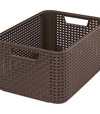 Košík Curver® STYLE2 M, tmavohnedý, 38x29x17 cm