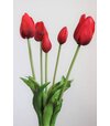 Kytica tulipánov červená umelá 46cm