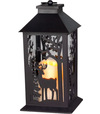 Lampáš MagicHome Vianoce, Jeleň, 1xLED teplá biela, 3xAAA, IP20, 14x14x30cm