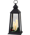 Lampáš MagicHome Vianoce plast čierny 3xLED žltá 14x14x35cm 3xAAA