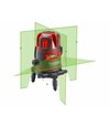 Laser krížový samonivelačný 1H-4V-1B zelený otočná základňa 5.2Ah Li-ion