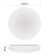 LED prisadené svietidlo FIONI, kruhové biele 12W neutrálna biela, IP44