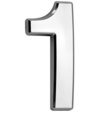 MagicHome Číslo domové `1` 70x100mm strieborné