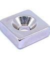 Magnet kváder neodymový s otvorom M4 15x15x5mm sila 4.9kg