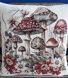 Obliečka na vankúš gobelínová HRÍBY 42x42cm