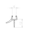 Okapnička Pivot rovná 900mm