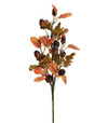 Ozdoba zapichovacia konár žaluď, lístie, zel/oranž. 46cm