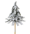 Ozdoba zapichovacia stromček zasnežený 25cm