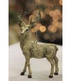 Ozdoba závesná vianočná hnedá jeleň 13cm