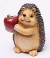 Postavička ježko s jablkom 9x8,5x12cm