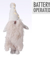Postavička trpaslík LED 66cm polyester biela