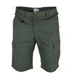Pracovné šortky, krátke pracovné nohavice, DEDRA BH31AST-M, rip-stop + spandex, veľ. M, hmotnosť 220 g/m², tmavozelené