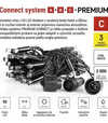 Premium LED spojovacia reťaz čierna 5m, vonkajšia aj vnútorná studená biela