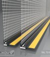 Profil APU oken.PVC tesn. 6mm 2,4m s tk   RAL7016 šedá-antracitová