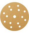 Radex Gold brúsny papier na suchý zips 15 dier na odvádzanie brusiva zrnitosť 240 priemer 150mm