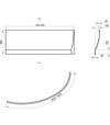 RAVAK Avocado Panel A 160l biely