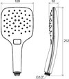 Ravak sprcha rucna 3fun. 120mm