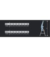 Rebrík schodíkový ALW 405, 5 stupňov