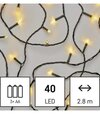Reťaz vianočná 40 LED 2.8m 3AA T ip44