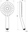 Ručná sprcha Flat XXL 961.00