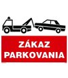 Samolepka Zákaz parkovania 210x297mm