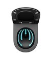 Sedátko WC Uni Chrome Flat black