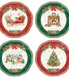 Set dezertných tanierov Christmas Heritage R1100WHEL