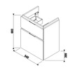 Skrinka pod umývadlo Cubito Pure 54x68cm, biela H40j4224025001