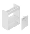 Skrinka pod umývatko SD Chrome II korpus skrinky 40, biela, madlo 152 mm, biela